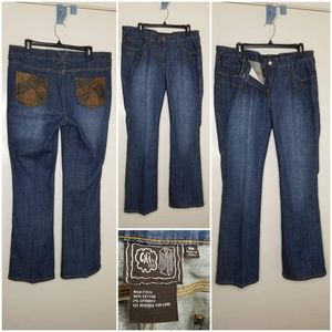 NWOT Chi by Falchi Faux Suede Pocket Jean's S/16W